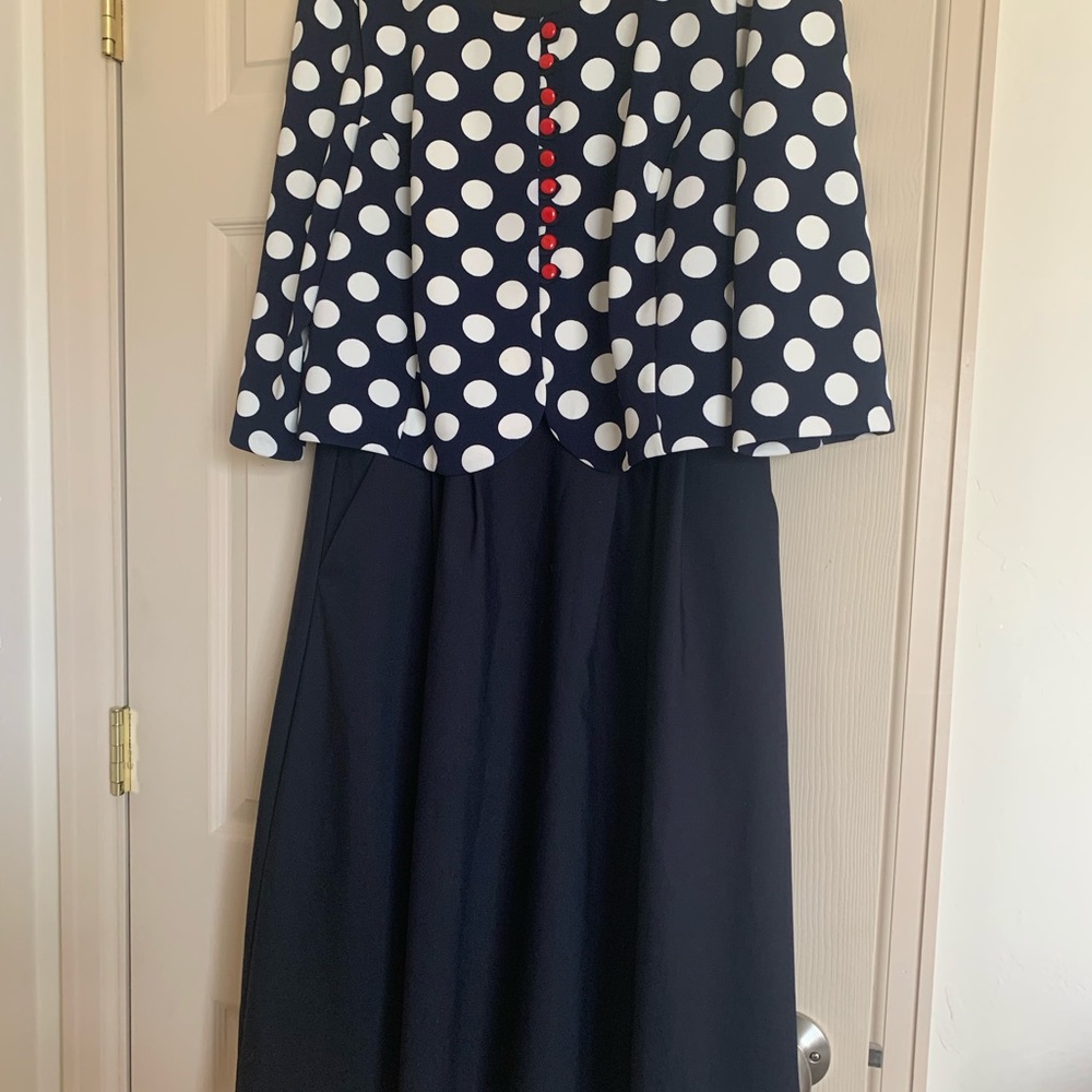 Women’s navy midi dress
